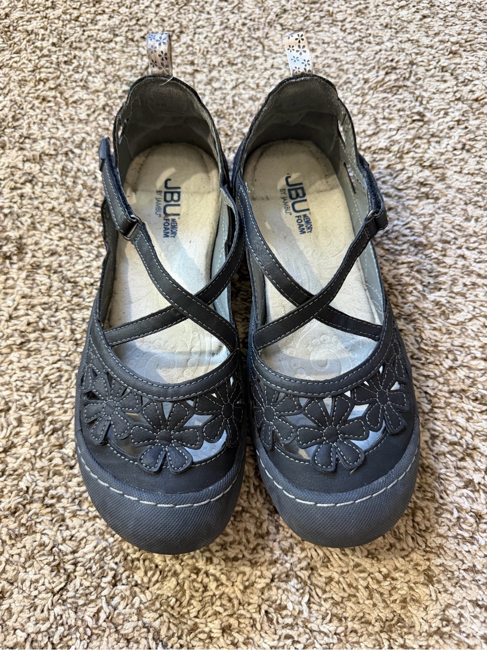 JBU by Jambu Black Floral Mary Jane Shoes - Picture 2 of 8